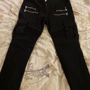 Black cargo pants